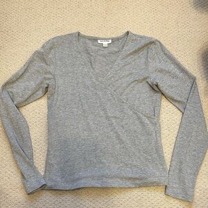 Frank and Oak grey cross top size small